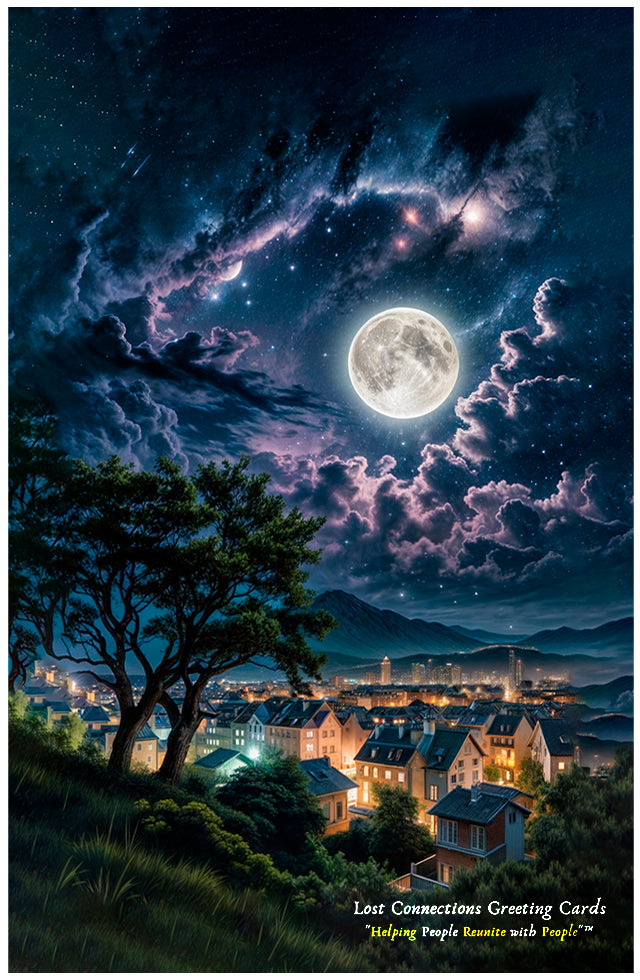 Greeting Card Illustration - City On A Hill
