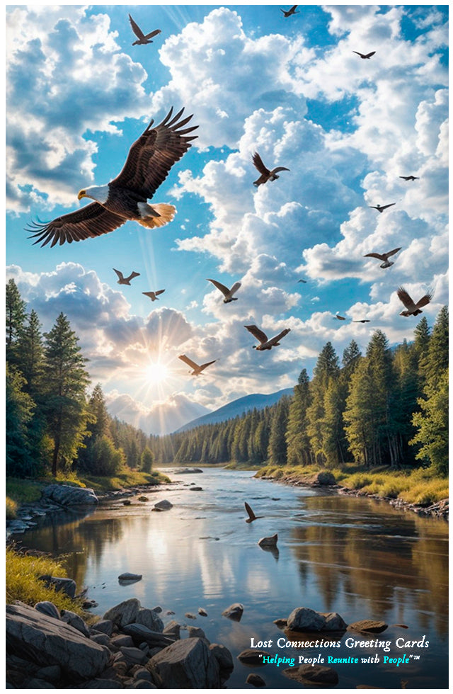 Greeting Card Illustration - Nature By The Stream